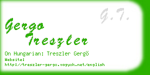 gergo treszler business card